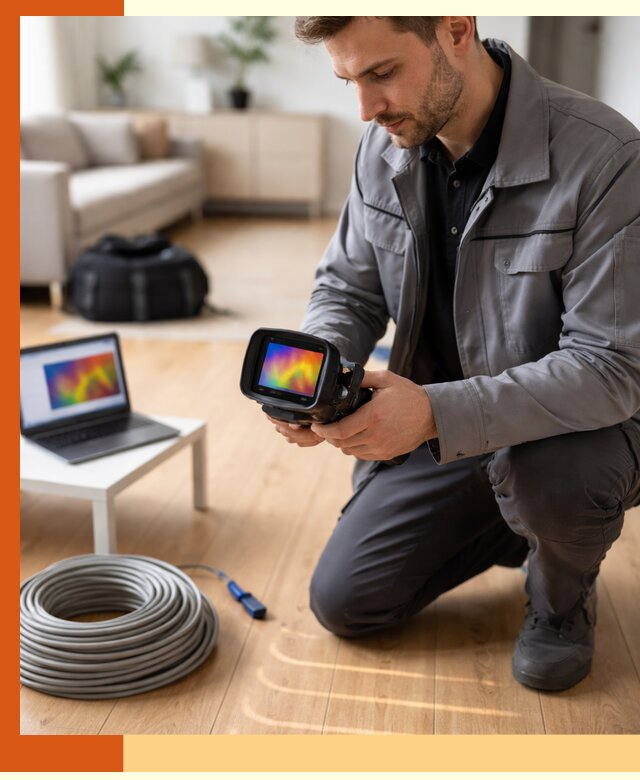 Тепловизионное обследование тёплого пола в Бугуруслане для точной диагностики